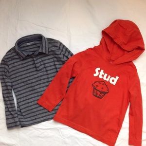 Baby Gap STUD MUFFIN Long Sleeve Shirt Bundle 5 5T